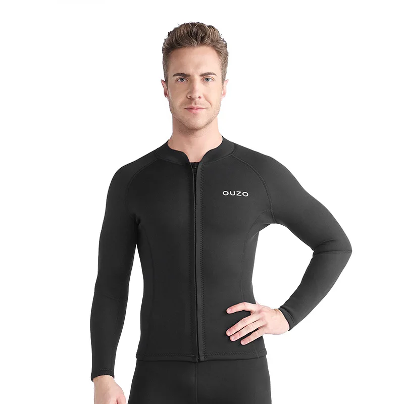 1.5mm неопренов костюм сплит гмуркане топ панталони мъжки дълъг ръкав студена защита слънцезащитен сърф костюм зимен бански водолазен