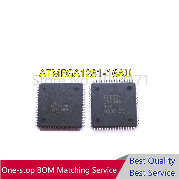 10pcs ATMEGA1281-16AU ATMEGA1281 QFP64 контролер Ново
