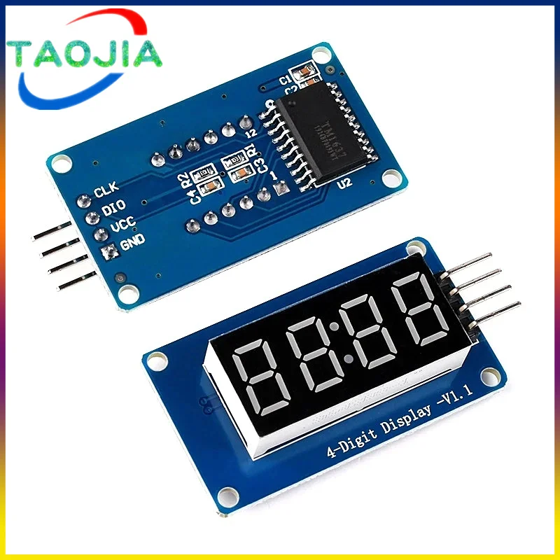 10Pcs TM1637 4 бита цифров LED дисплей модул за arduino 7 сегмент 0.36Inch часовник RED анодна тръба четири сериен драйвер съвет пакет