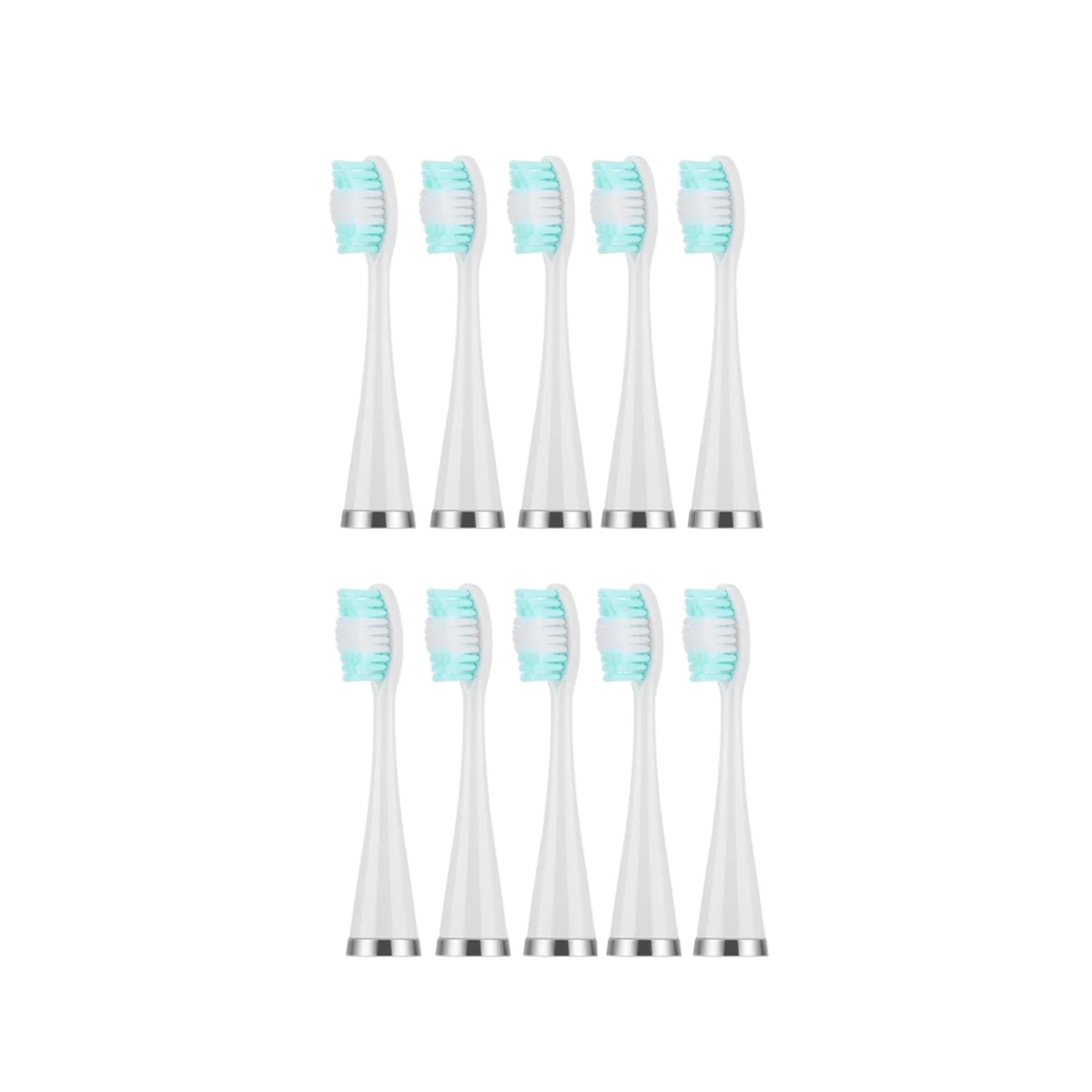 10PCS Електрически глави за четка за зъби Резервни глави за четка за електрически четки за зъби Четка за избелване на зъби, бяла