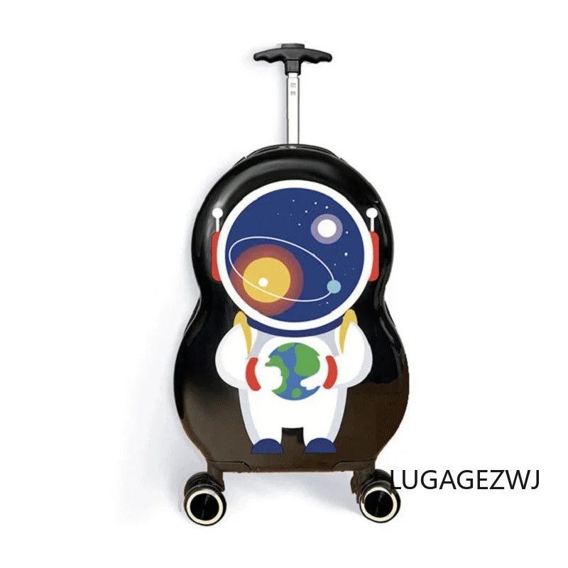 18 инчов детски куфар момчета и момичета карикатура ролкова количка пътуване багаж малък носят на случай детска кабина