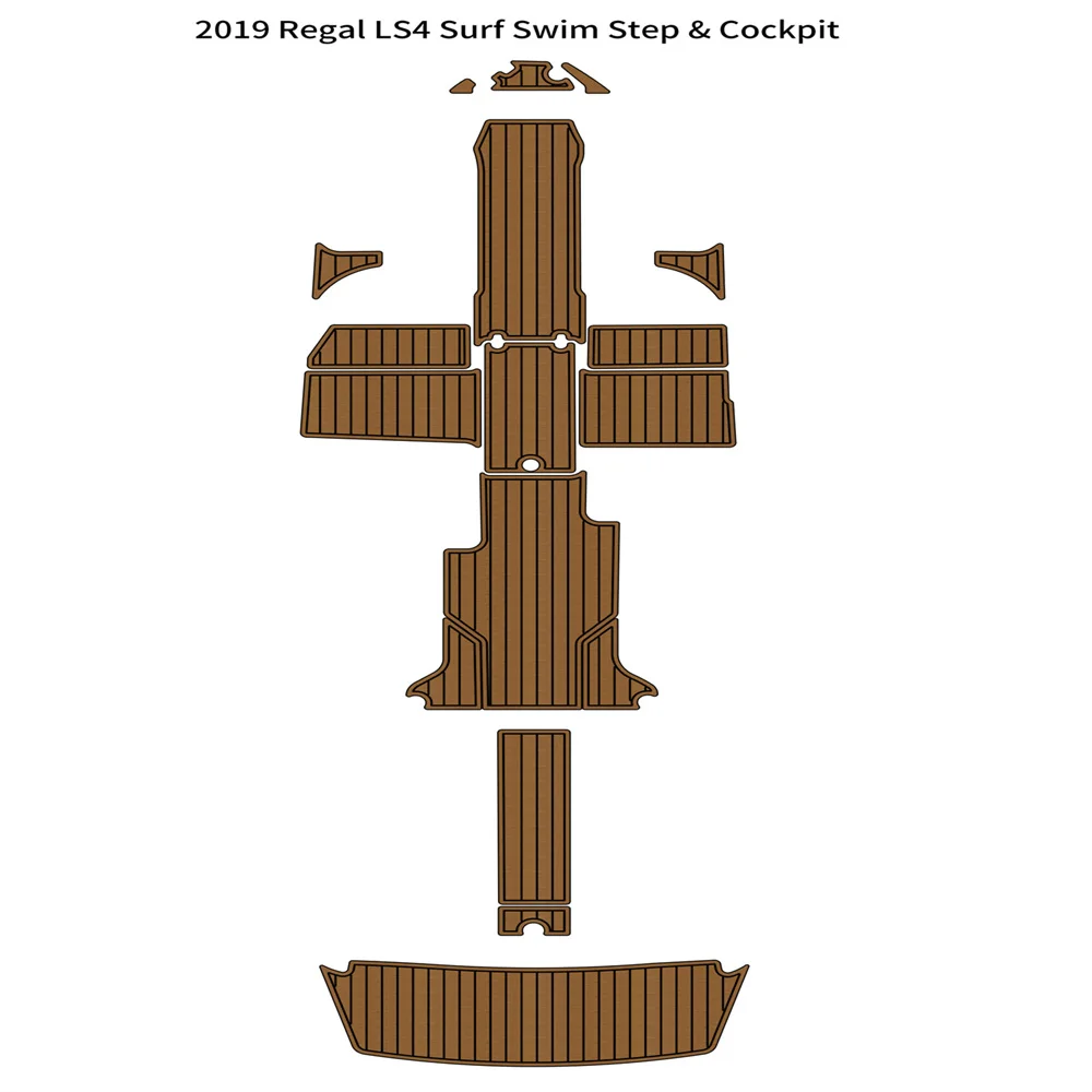 2019 Re-gal LS4 сърф плуване платформа пилотската кабина подложка лодка EVA пяна тиково дърво палубата етаж мат