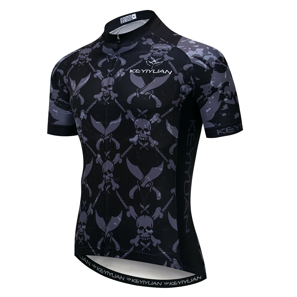 2019 колоездачно джърси Мъжко Байк Джърси MTB Shirt Team Maillot Ciclismo Tops Racing Велосипедно пътно яке лято дишащо черно