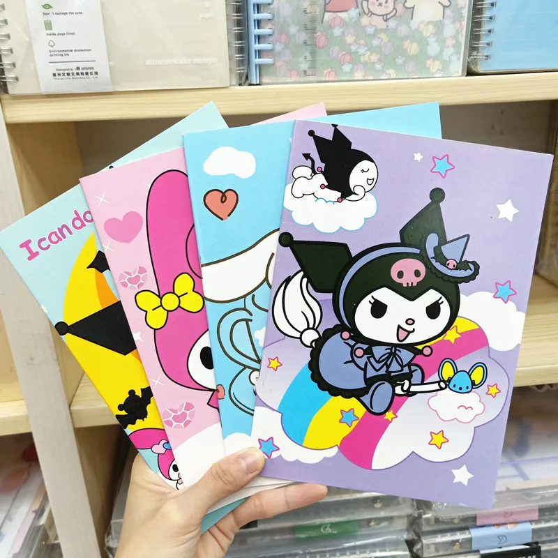20pcs Sanrio Hello Kitty Notebooks Kuromi Cinnamoroll Melody Notepad Daily Weekly Planners School Supplies Канцеларски материали на едро