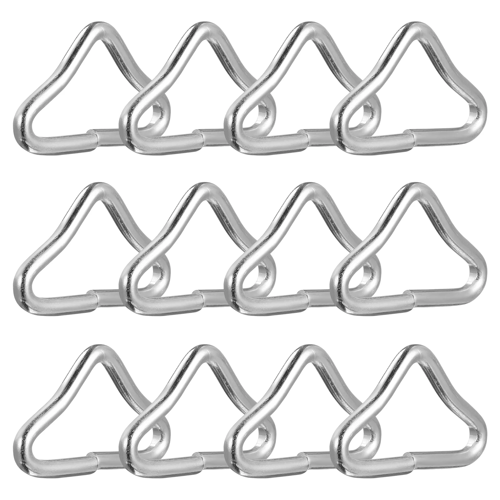 20pcs метален триъгълник пръстен ключалката батут катарами конектори триъгълник пръстени катарама за ремъци, батут, чанти, пакет