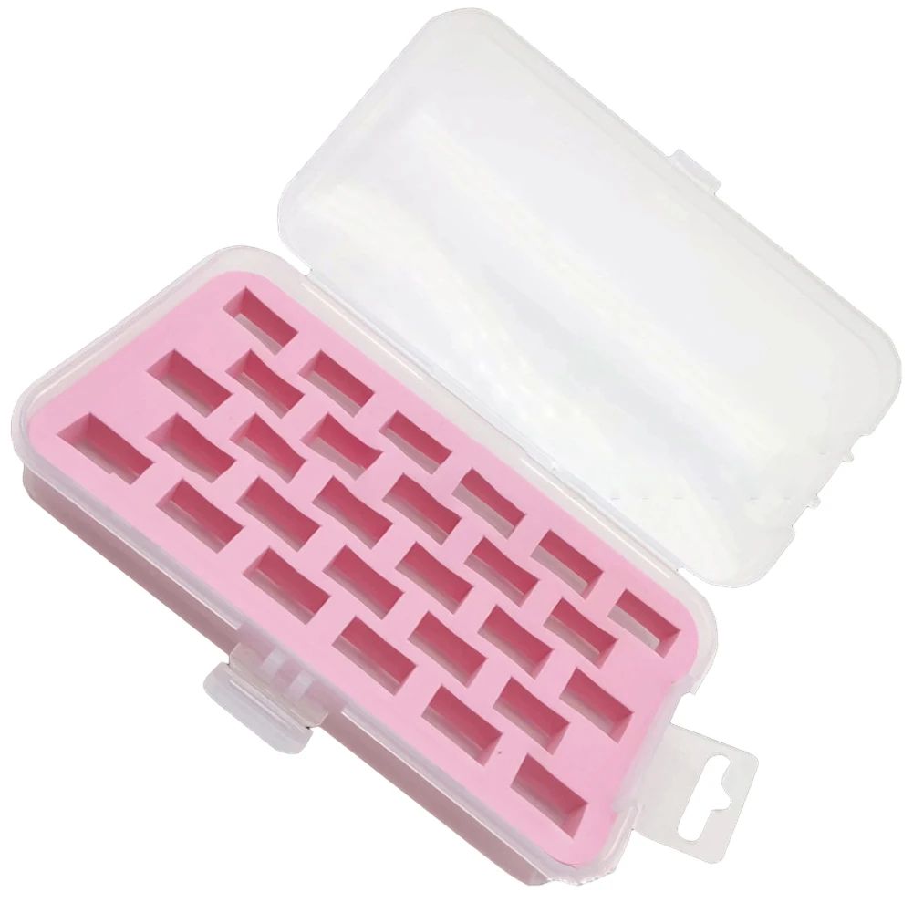 28 Grid Bobbin кутия за съхранение Шевна машина Празна удебелена гъба Clear пластмасови фиксирани нишки за дома аксесоари инструмент