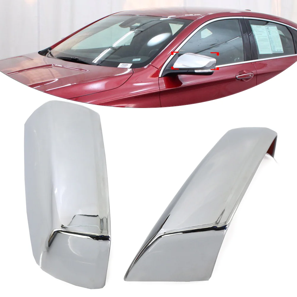 2Pcs хром кола огледало за обратно виждане капаци капачка за Chevy Impala 2014-2020