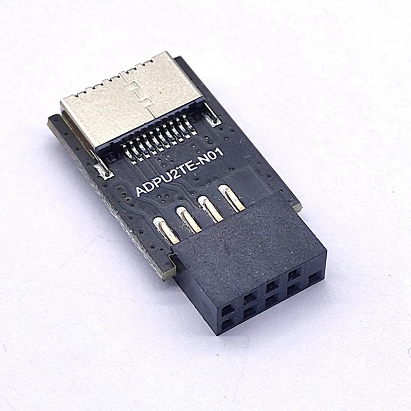 2X дънна платка USB2.0 9Pin към TYPE-C A-KEY преден конектор конвертор USB3.2 TYPE-E интерфейс заглавка разширител карта