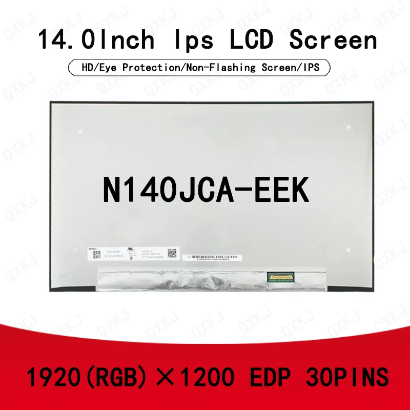  30pin N140JCA-EEK 14.0inch 1920 * 1200 Търговия на едро за LCD панел дисплей екрани замяна лаптоп за монитори
