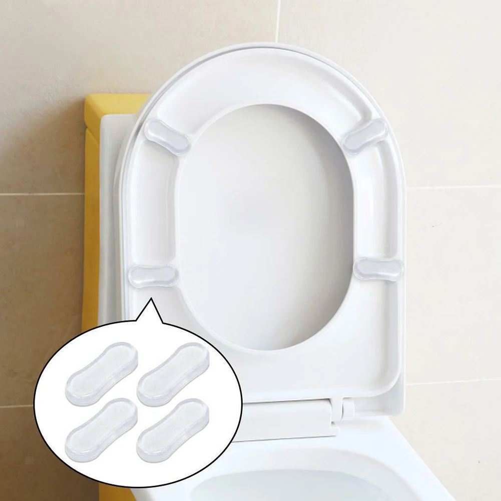 4бр/комплект Подложки за възглавници за тоалетни капаци Броня за тоалетна седалка Силиконови буфери за подложки Аксесоари за баня Подмяна на амортисьор