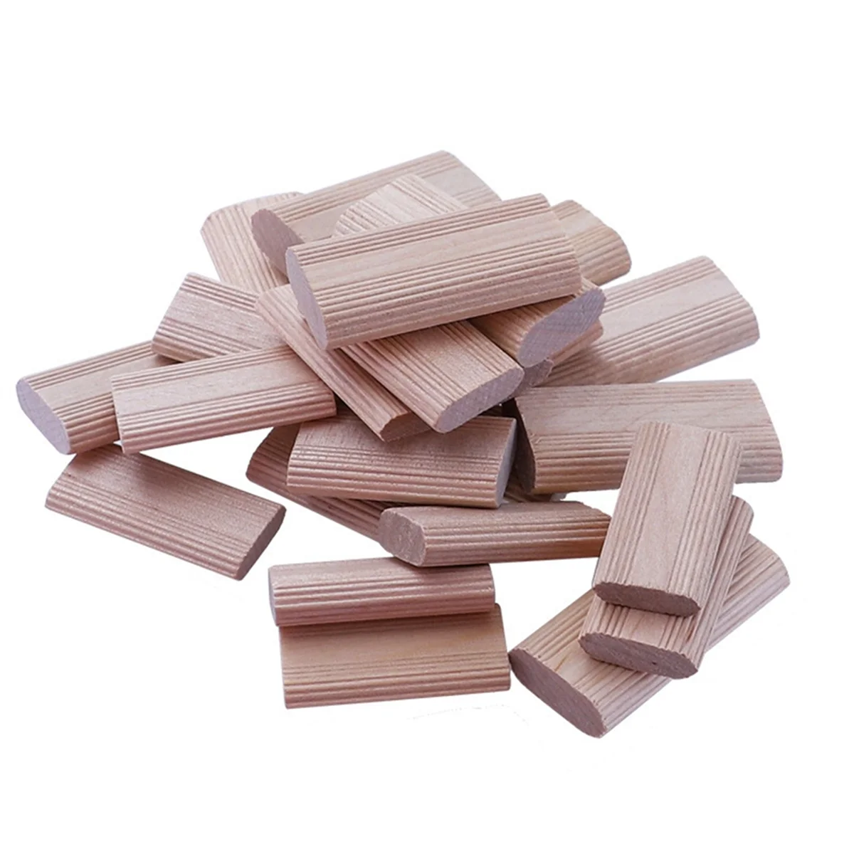 50 броя 6mm домино дървени дюбели конектори, букови дървени щепсели, дървообработващи мебелни съединители