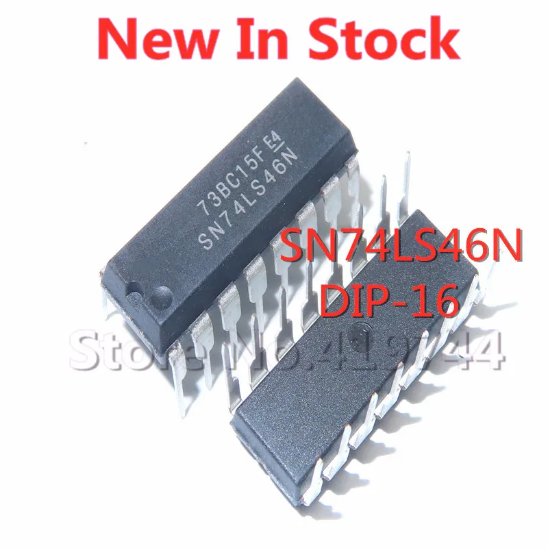 5PCS/LOT SN74LS46N 74LS46 DIP-16 интегрална схема IC чип В наличност НОВ Оригинален IC