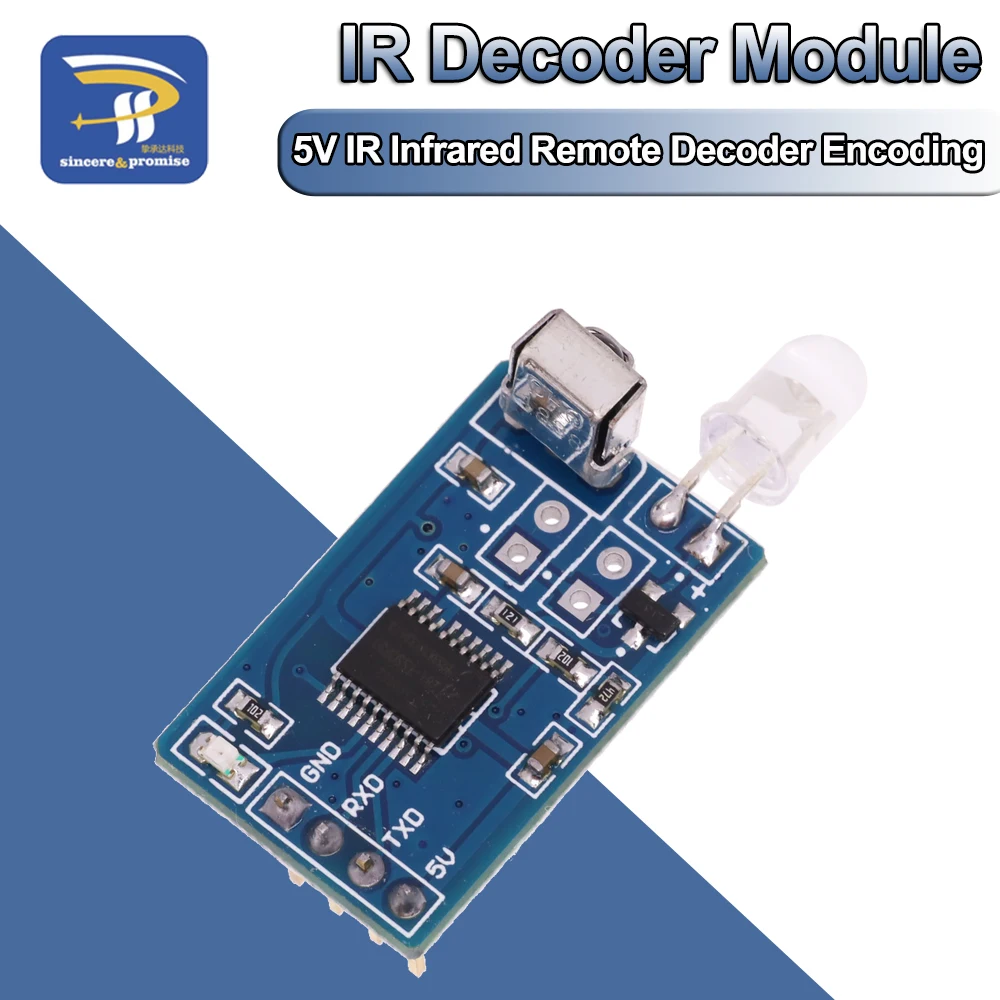 5V IR инфрачервен дистанционен декодер кодиращ предавател & приемник безжичен модул за Arduino