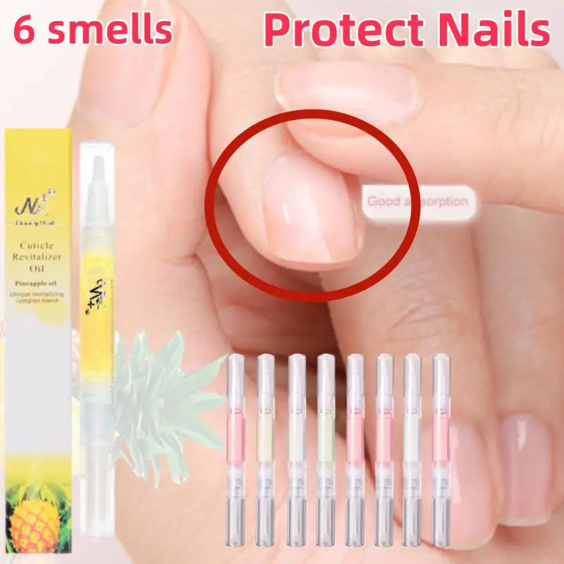 6 Миризми Масло за хранене на ноктите Pen Лечение на нокти Масло за ревитализатор на кожички Предотвратяване на лак за нокти Подхранване на кожата Лечение на нокти