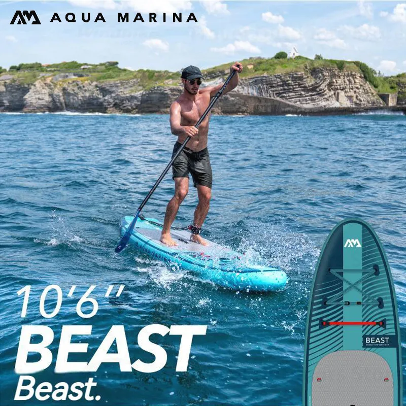 AQUA MARINA-BEAST 3.2m надуваема дъска за гребла за изправяне All-Around водни спортове сърф водна игра баланс лонгборд