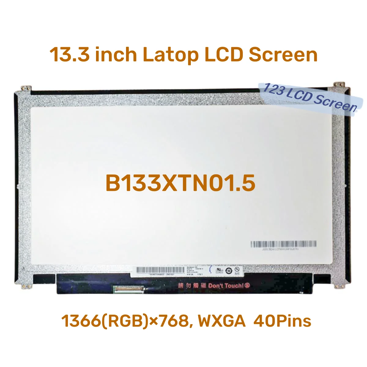 B133XTN01.5 13.3 инчов лаптоп матричен панел B133XTN01.5 за Samsung NP905S3G 915S3G LVDS 40 пина 1366x768 LCD дисплей екран