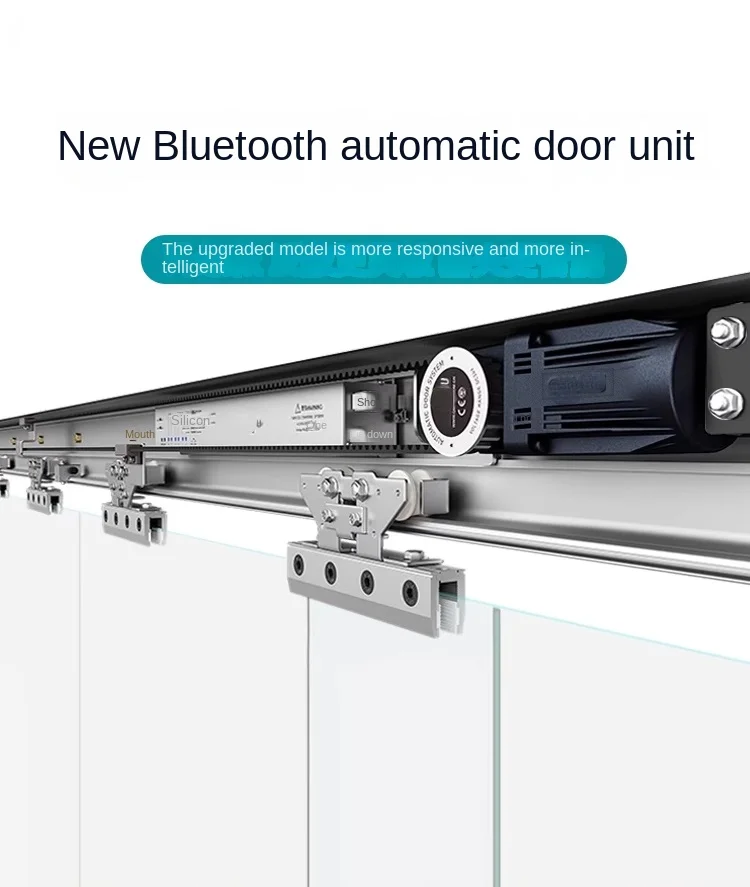 Bluetooth Автоматичен контролер за врати Сензор Мотор на вратата Пълен комплект Електрическо стъкло Плъзгаща се врата Контрол на достъпа