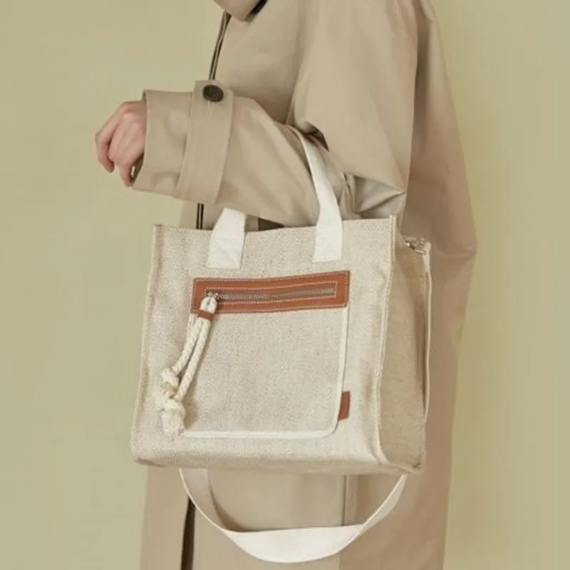 Casual Дамски чанти за рамо Луксозни чанти Дамски чанти Дизайнер платно Multi-Pocket голям капацитет голяма пазарска чанта Crossbody чанти