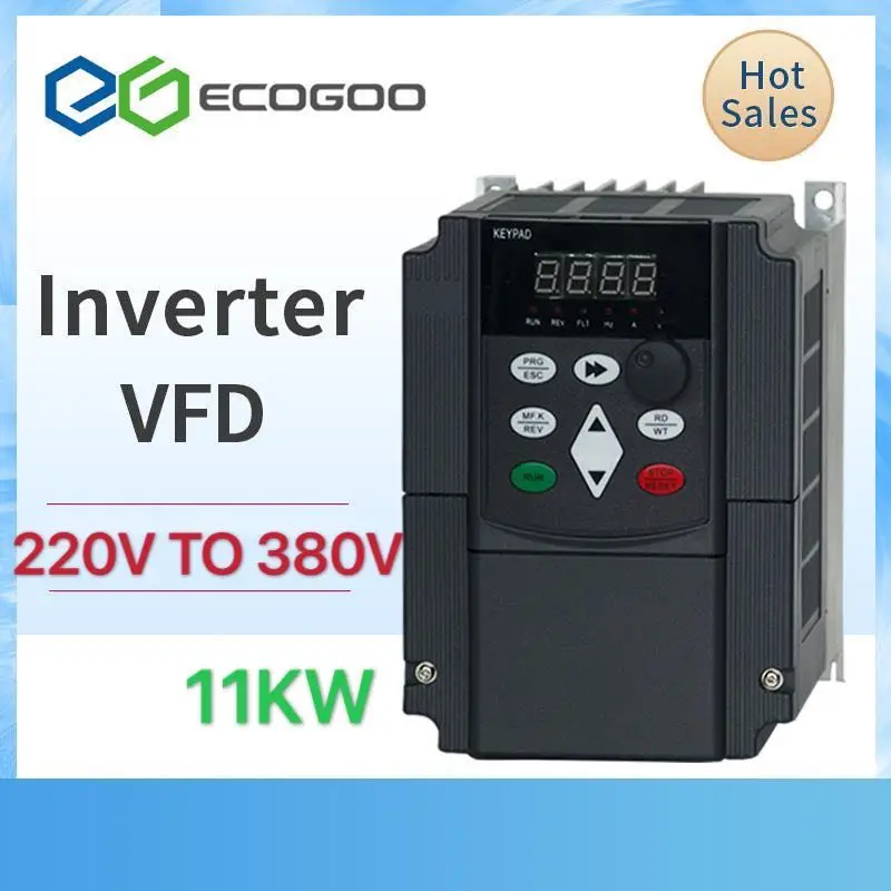 CNC рутер машина 220V до 380V 11kw VFD драйвер с променлива честота CNC шпиндел вектор инвертор 3 фазен мотор помпа контролер