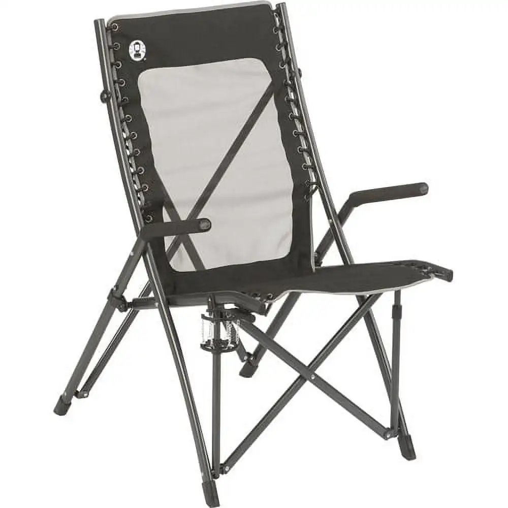 Coleman Comfortsmart™ окачване за възрастни къмпинг стол, черен къмпинг стол сгъваем сгъваем 
