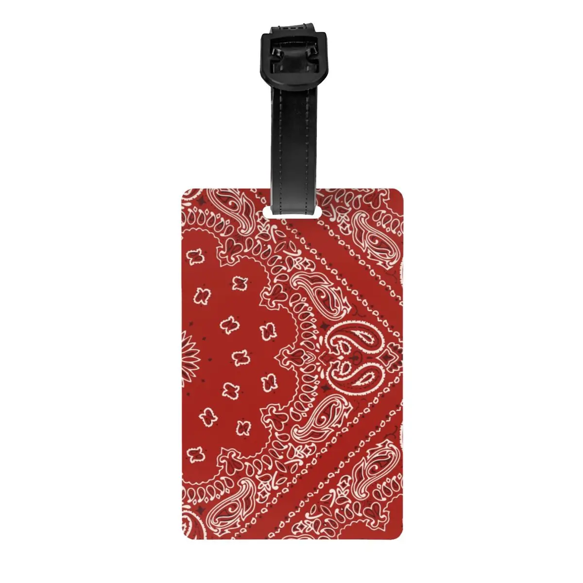 Cool Red Bandana Paisley стил багаж Tags за пътуване куфар поверителност Име на корицата лична карта