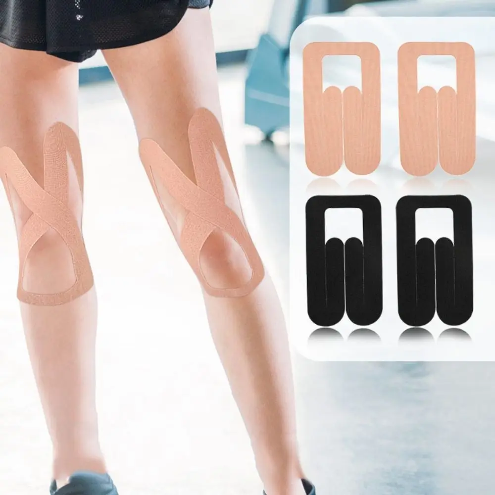 Cotton коляното упражнение мускулна кръпка спандекс пропилен дъвка спортна подкрепа превръзка коляното мускулна болка облекчение чужденец мускул стикери