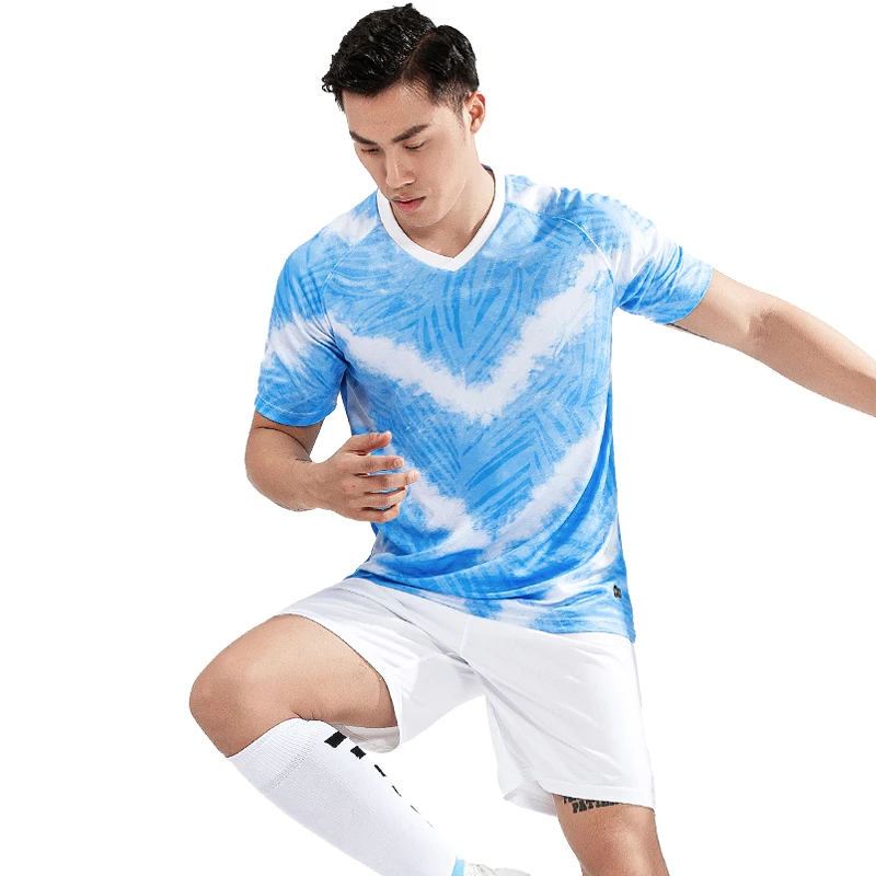 Custom Men Soccer Jerseys Suit Football Uniforms Adult Shirt + Shorts Sets Quick Drying Training Team Sportswear Clothing M-5XL