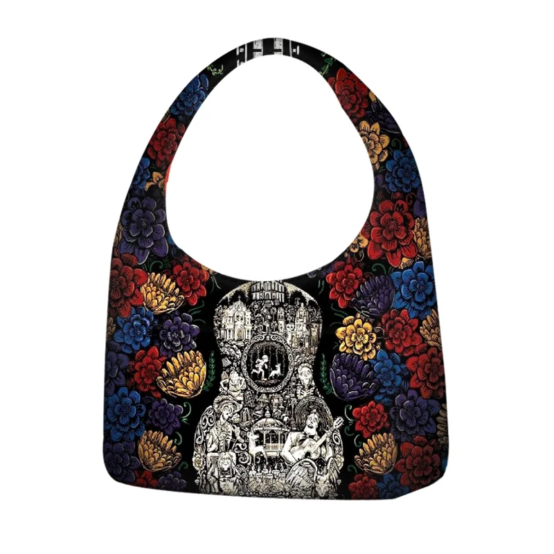 Disney Coco Tote Чанти за рамо за многократна употреба Жени Ежедневни чанти Момичета Преносима чанта за пазаруване Чанта за пътуване