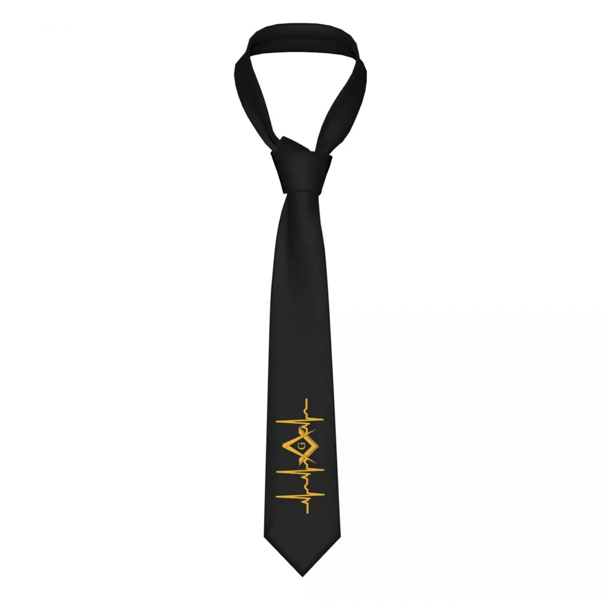 Fashion Heartbeat Freemason вратовръзки мъжки потребителски копринени масонски масонски вратовръзки за парти Cravat