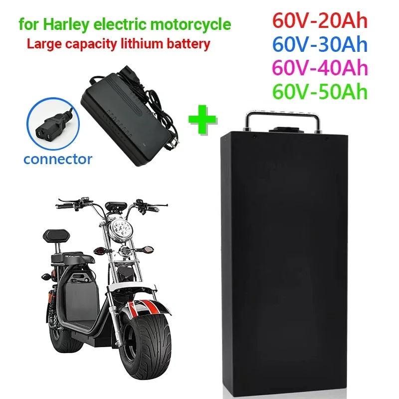Harley Electric Car литиева батерия водоустойчива 18650 батерия 60V 60Ah за две колела сгъваем градски електрически скутер велосипед