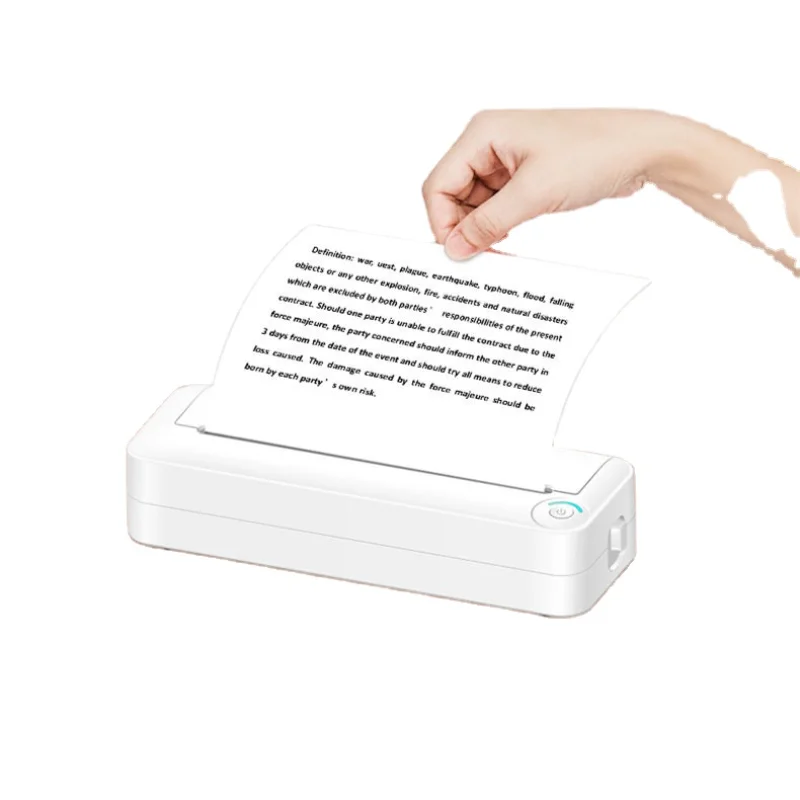 Inkless Portable A4 Size Printer for pdf document printing wireless thermal printer A4 with USB BT capacity
