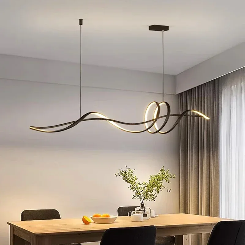 Nordic минималистичен Led висулка светлини стилен за хол трапезария кухня полилей лампа Начало декор висящи осветителни тела