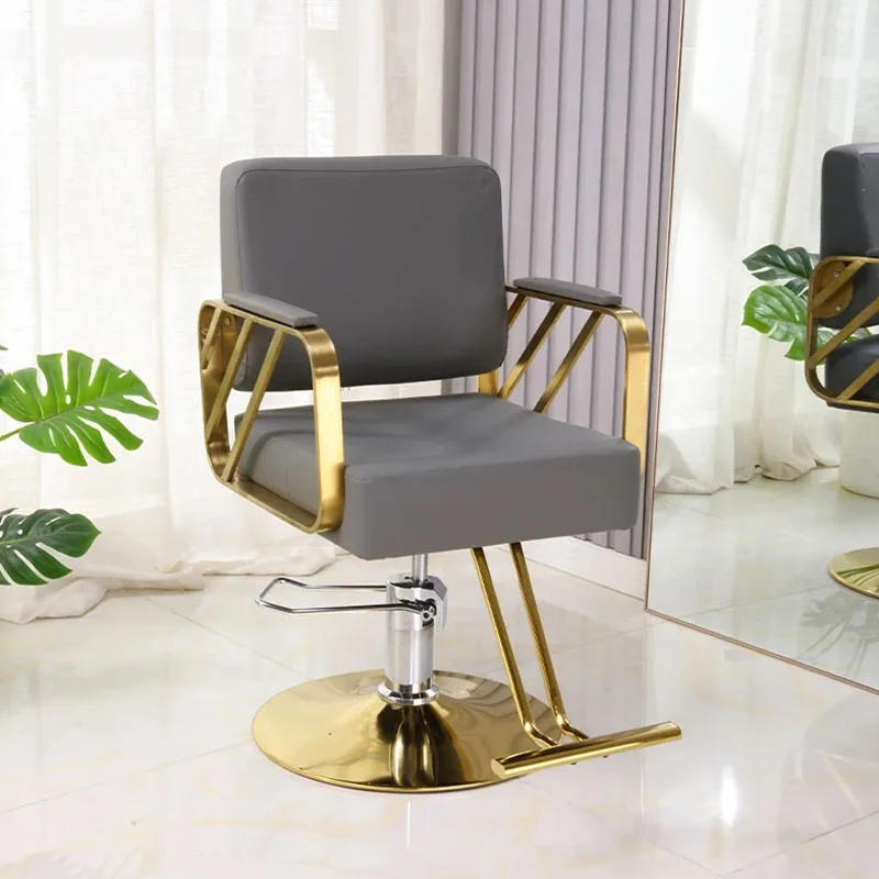 Portable модерен салон стол Legrest бръснарница луксозен въртящ се комфорт салон стол бръснар оборудване Silla De Barbero мебели