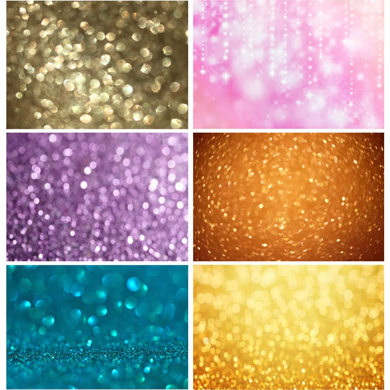 SHENGYONGBAO Art Fabric Bokeh Фотография Фонове Glitter Light Spot Photo Background Studio Photocalls Props TTU-45