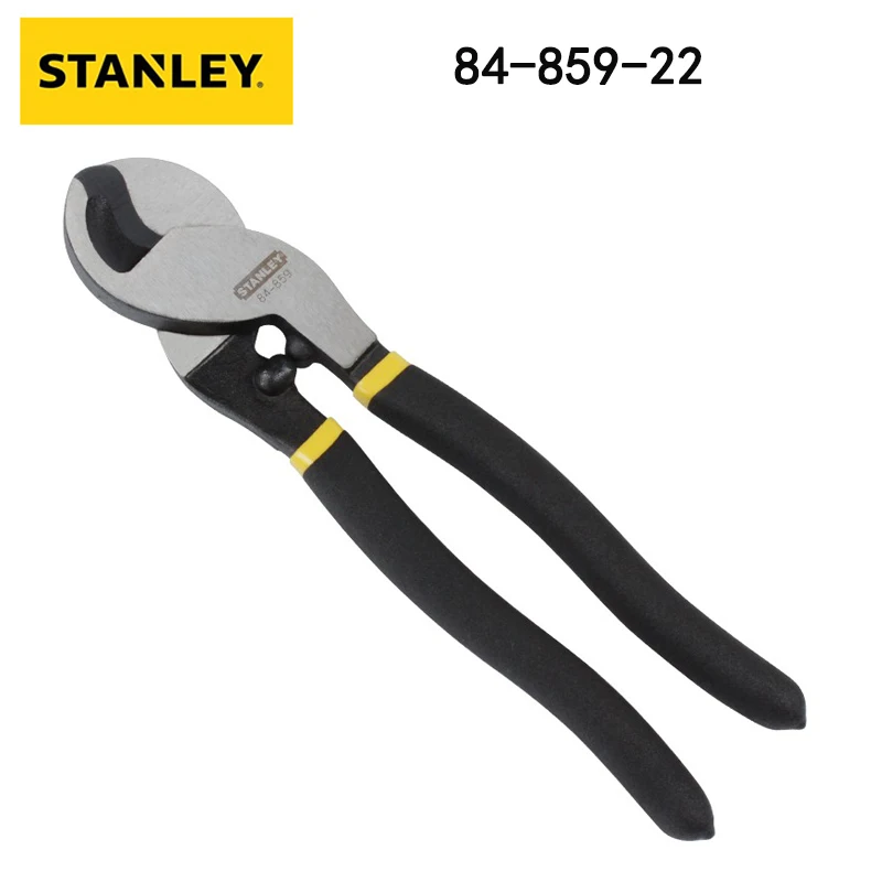 Stanley 84-859-22 Ръчно рязане на кабели Електротехник Strand Crescent Счупени кабелни клещи 10 инча