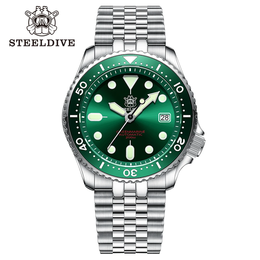 Steeldive SD1996 Мъжки часовник Dive Watch Автоматичен механичен мъжки часовник NH35 Гривна 41mm Diver часовник мъжки часовници