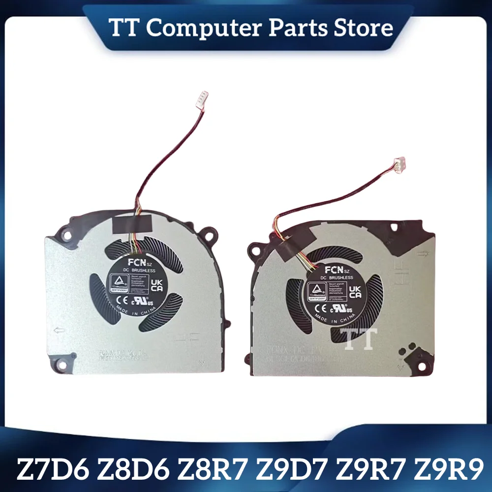 TT НОВ оригинален лаптоп CPU GPU вентилатор за охлаждане FOR Hasee Z7D6 Z8D6 Z8R7 Z9D7 Z9R7 Z9R9 G8R9 G9R9 бърз кораб