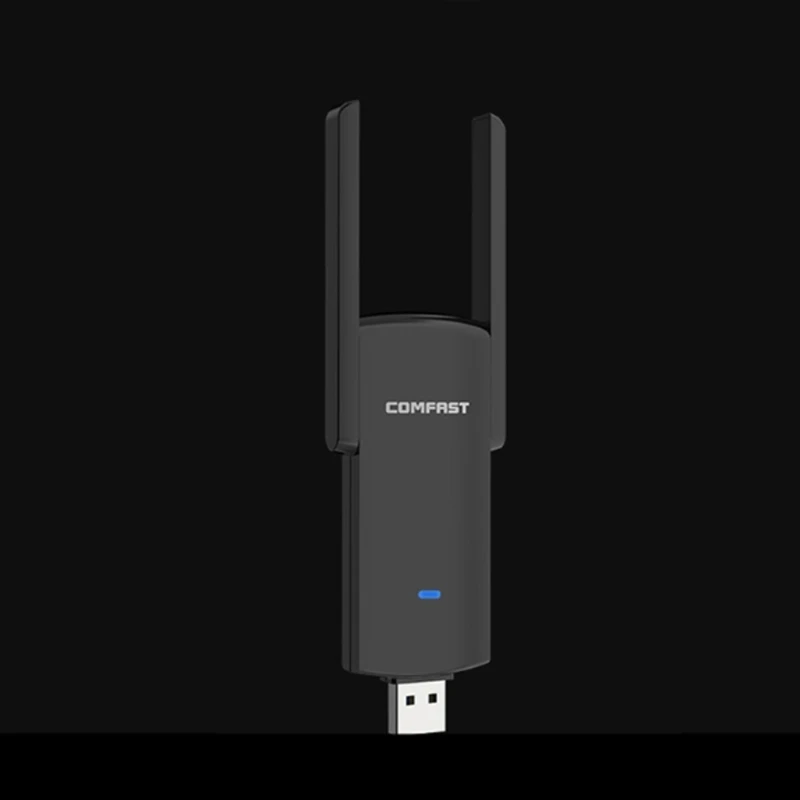  USB 1300M двулентов двоен антена безжичен Wifi адаптер мрежа- карта PC приемник
