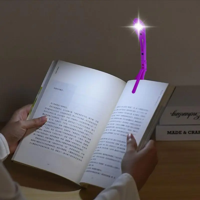 USB акумулаторна клип книга светлини книга клип лампа защита на очите преносим мини led четене книга светлина дома декорации гъвкави