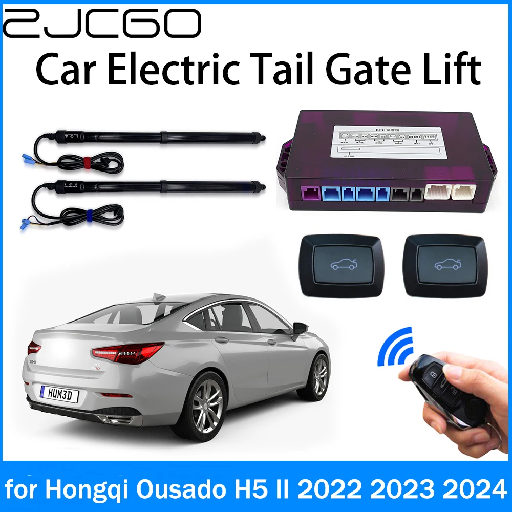 ZJCGO Car Power Trunk Electric Suction Tailgate Интелигентна подпора за повдигане на задната врата за Hongqi Ousado H5 II 2022 2023 2024