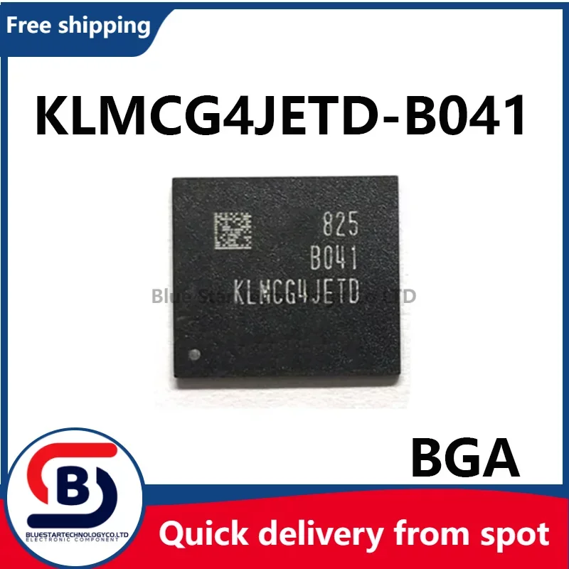 Безплатна доставка 5-20pcs/lots KLMCG4JETD-B041 KLMCG4JETD BGA153 64GB библиотека с символи EMMC 5.1 чип памет KFast доставка В наличност