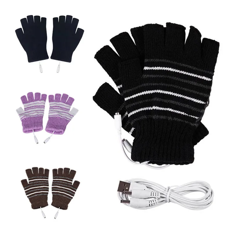 Външни зимни електрически ръкавици за отопление Термични USB отопляеми ръкавици Електрически нагревателни ръкавици Отопляеми ръкавици