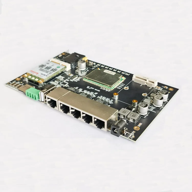 Готов за изпращане 300Mbps индустриален рутер борда Поддръжка на безжична мрежова карта MINI PCI-E