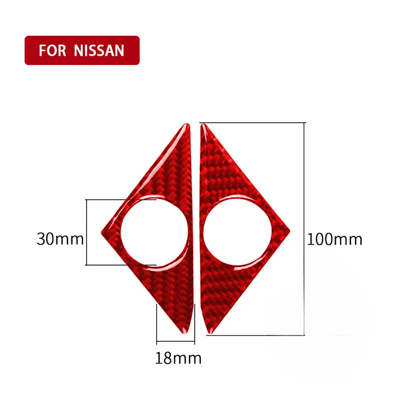 За Nissan GTR R35 2008 2009 2010-2020 Стикери от въглеродни влакна Врата на кола Стълб високоговорител рамка подстригване интериор аксесоари за кола