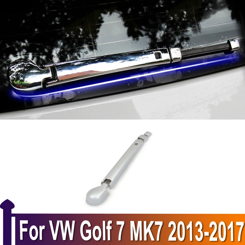 За Volkswagen GOLF VII 7 MK7 Golf 7 2013-2016 2017 ABS хромирани чистачки за задно стъкло Cover Trims Car Tail Wiper Strip Аксесоари