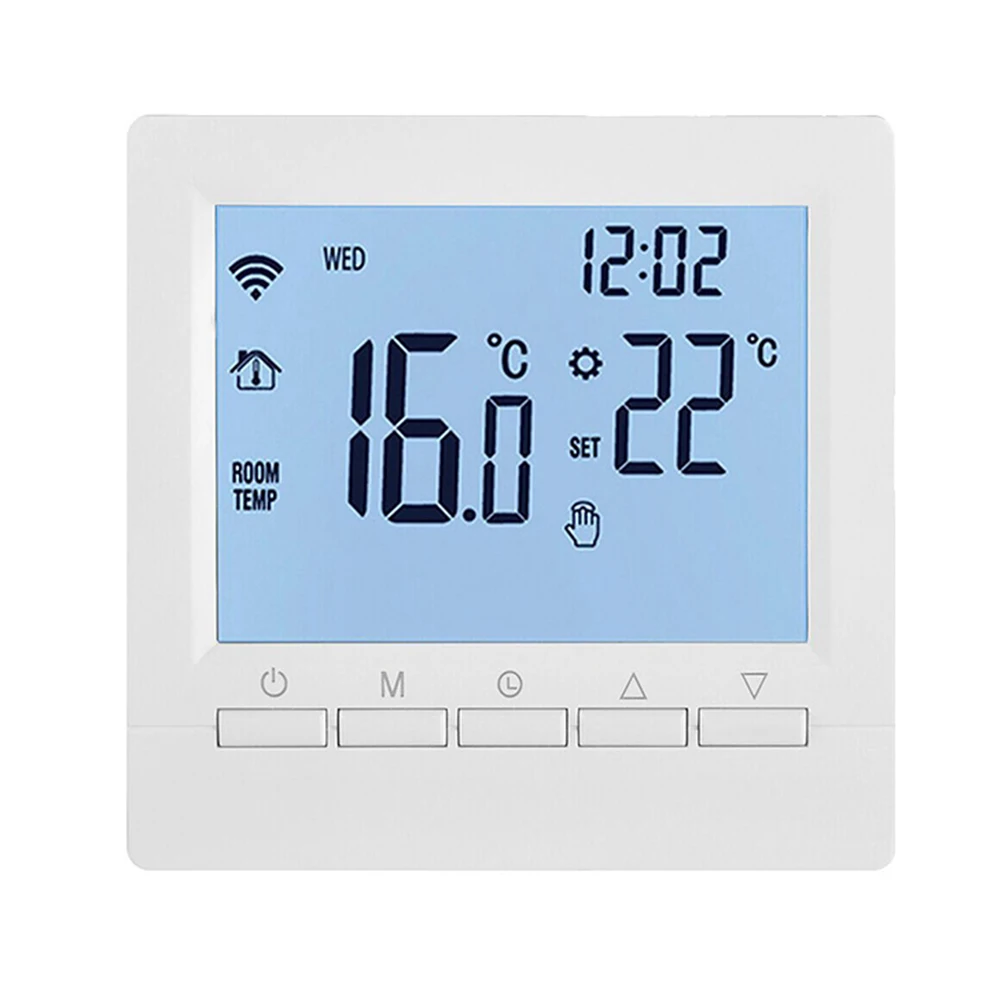 Закрепващи винтове Термостат контролер Цифрово подово отопление LCD Температура Издръжлив за температурен контролер