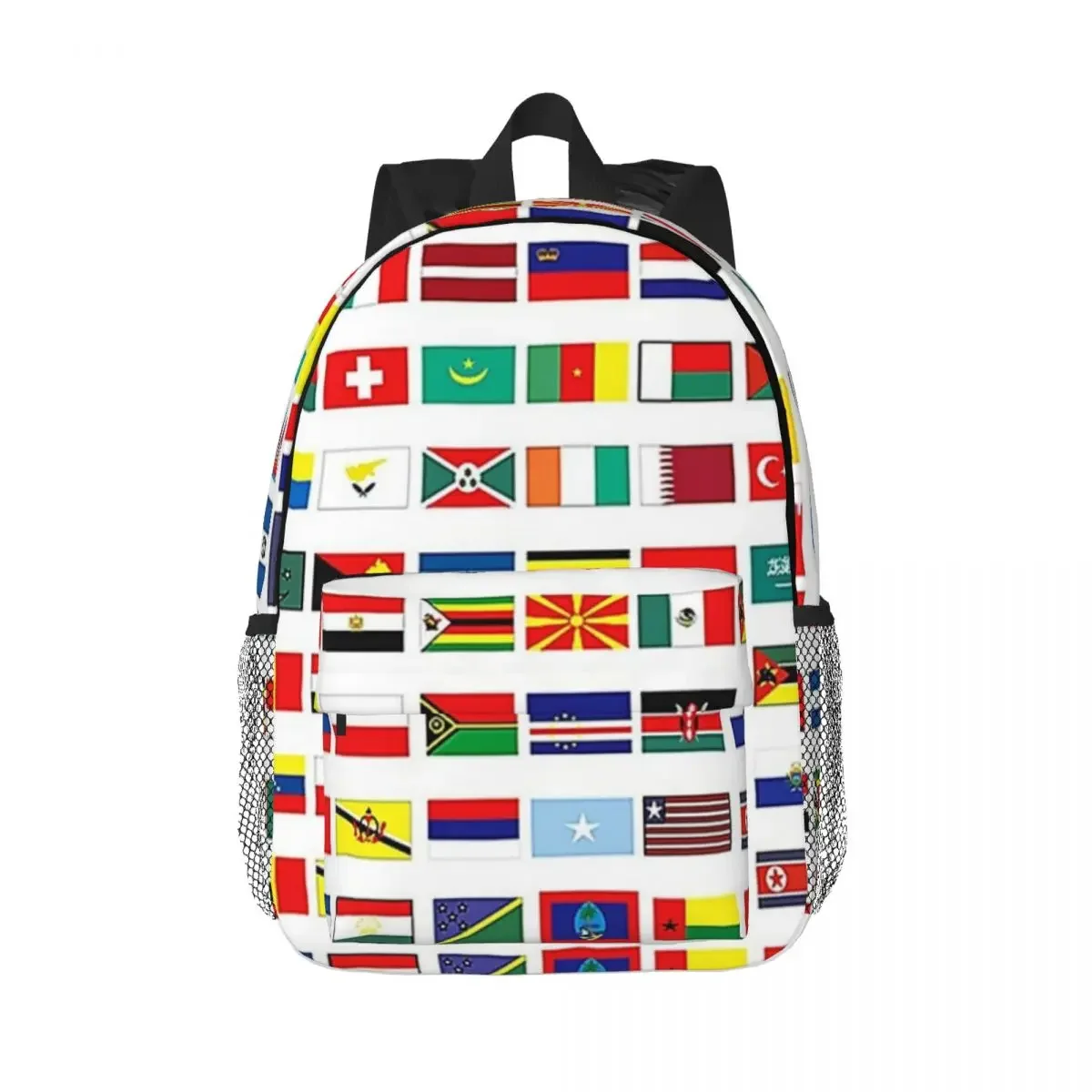 Знамената на света Раници Момчета момичета Bookbag Мода Студенти Училищни чанти Пътуване раница рамо чанта голям капацитет