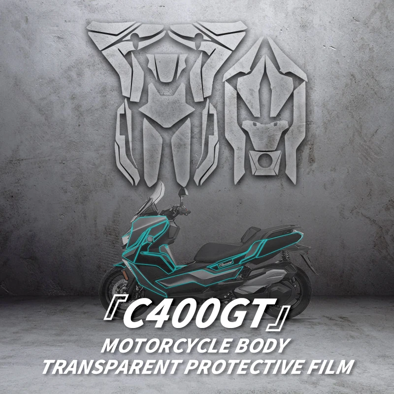 Използва се за BMW C400GT мотоциклет прозрачен защитен филм стикери на аксесоари за велосипеди Самовъзстановяващ се защитен филм за цялото тяло