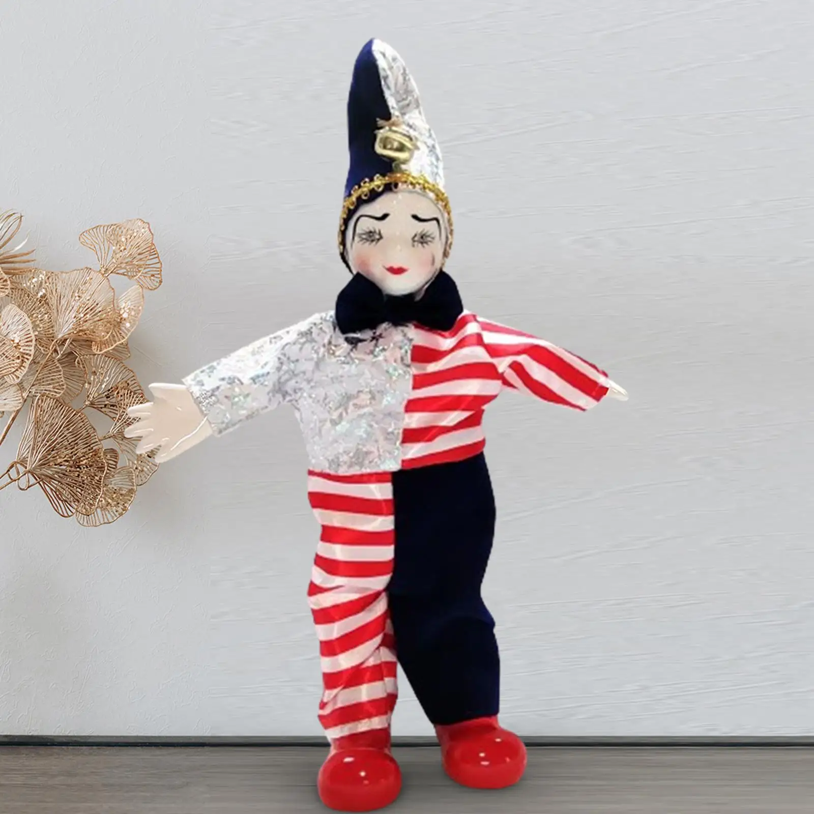 Клоун кукла колекции играчка боядисани лицето шут кукла Хелоуин орнамент подвижен съвместно за рожден ден Благоприятствам сувенири фестивал
