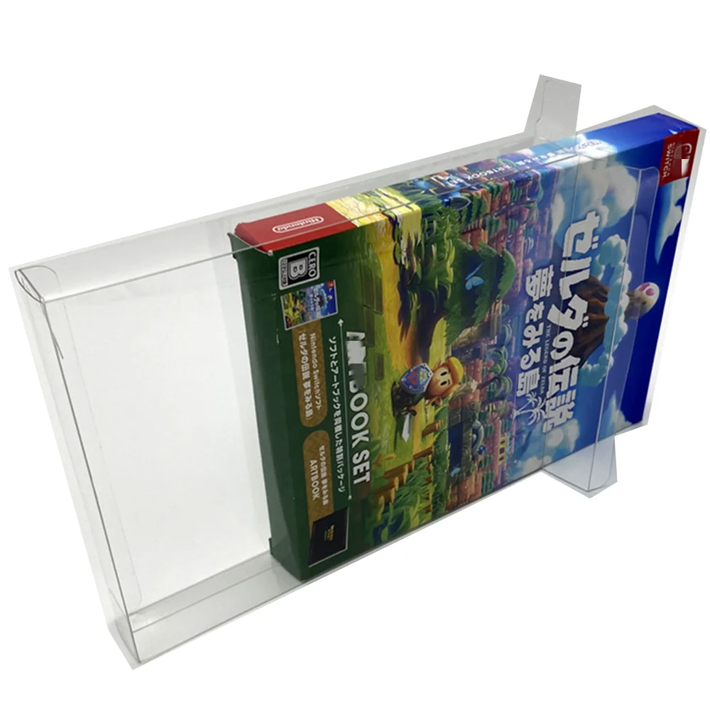 Кутия за показване на колекция за легендата за Zelda: Пробуждането на Link Съхранение на игри Прозрачни кутии TEP Shell Clear Collect Case